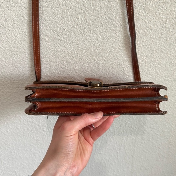 Patricia Nash Womens Lanza Crossbody Bag Tan Boho Western Leather Vaction - Picture 10 of 12